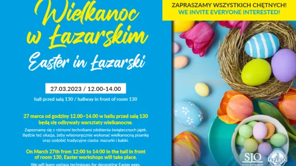 Wielkanoc na Łazarskim 2024 - plakat