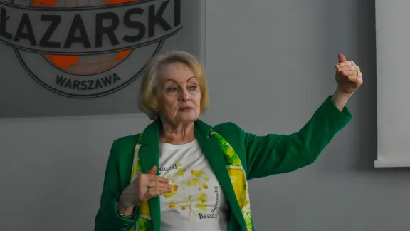 lektorka prowadząca spotkanie