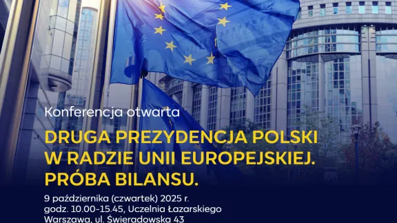 zaproszenie na konferencję, flaga Unii Europejskiej