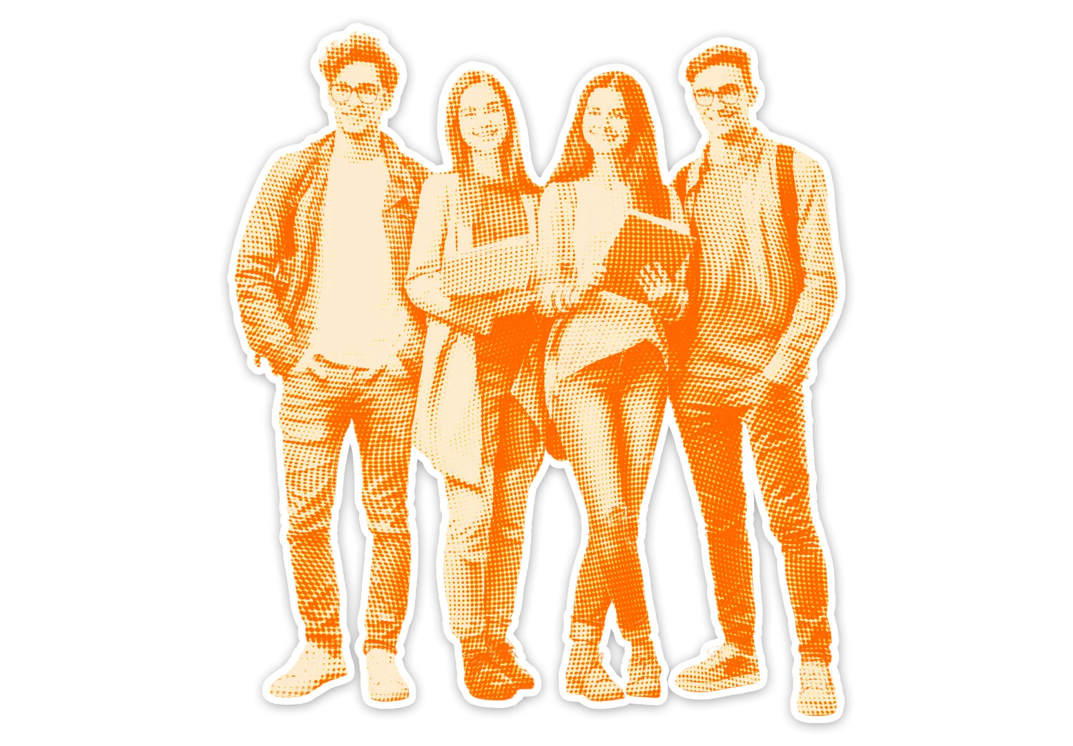 4 studentów