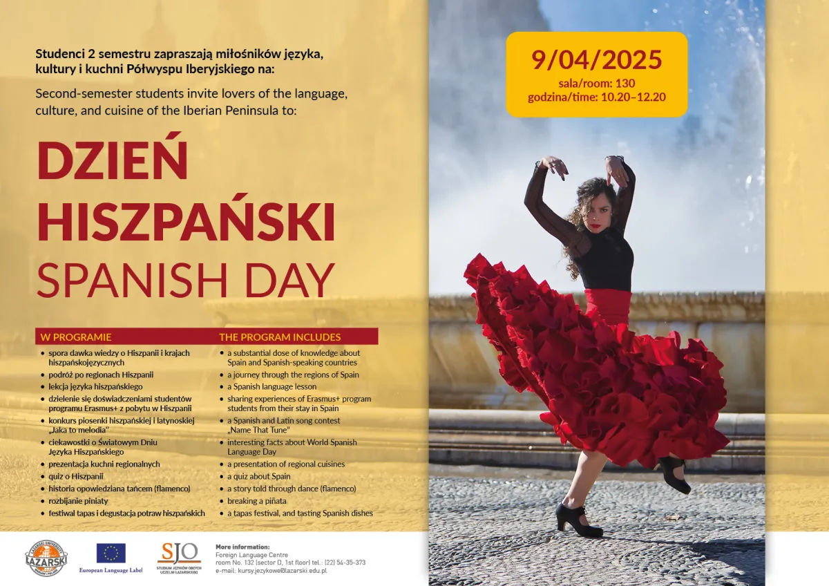 dziewczyna tańcząca flamenco, program Dnia Hiszpanii