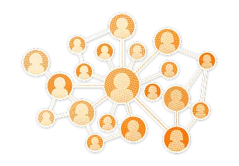 networking - grafika dekoracyjna