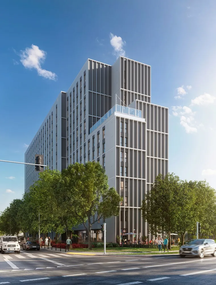 tribera warszawa - widok budynku akademika 