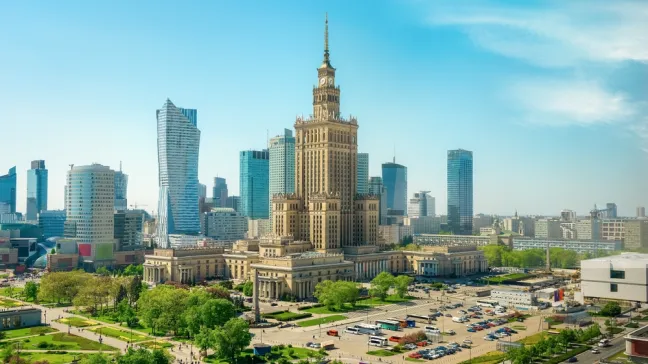 Panorama Warszawy Pałac Kultury