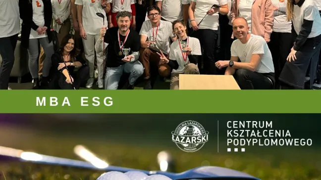 Inauguracja 1 edycji programu MBA ESG   Lazarski Golf Championship 2023 grafika