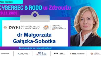 Jestesmy partnerem konferencji  CYBERSEC   RODO w Zdrowiu  Grafika MGS