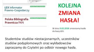 Lex zmiana hasla  2 