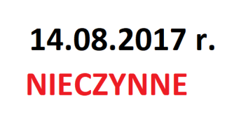 Nieczynny 14.08.2017