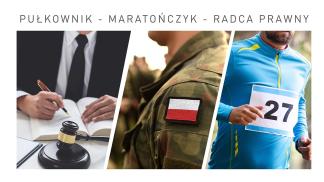 plakat Prelekcja Jak laczyc pasje do wojska oraz prawa short