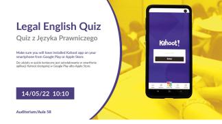 plakat Quiz z jezyka angielskiego