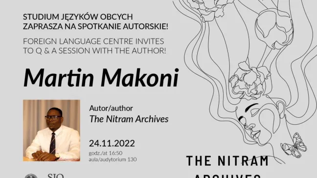 plakat Spotkanie autorskie Martin Makoni