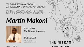 plakat Spotkanie autorskie Martin Makoni