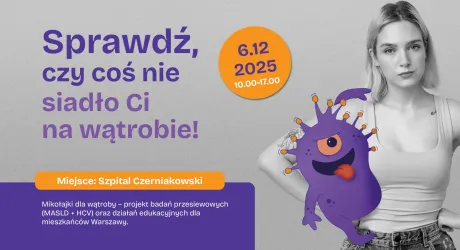 "Mikołajki dla wątroby" – bezpłatna akcja profilaktyczna w Szpitalu Czerniakowskim