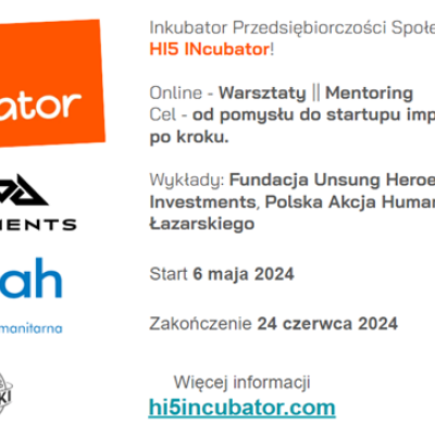 Uczelnia Łazarskiego Partnerem Strategicznym HI5 INcubator - ogólnopolskiego programu przedsiębiorczości