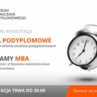 Ostatnie dni rekrutacji w Centrum Kształcenia Podyplomowego Uczelni Łazarskiego – zyskaj 10% zniżki! 