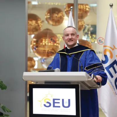 Georgian National University SEU przyznał tytuł Doktora Honoris Causa dr. hab. Martinowi Dahlowi