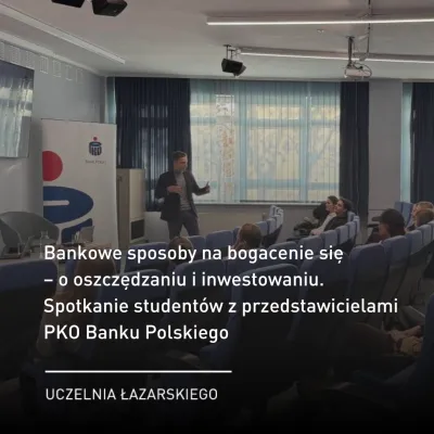 Jak planować przyszłość finansową? Spotkanie studentów z przedstawicielami PKO Banku Polskiego