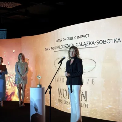 Dr Małgorzata Gałązka-Sobotka laureatką wyróżnienia „Master of Public Impact – Mistrzyni Zdrowia Publicznego”