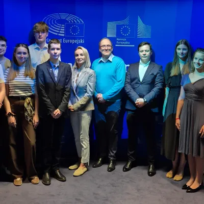 Studenci Uczelni Łazarskiego z wizytą w Biurze Parlamentu Europejskiego