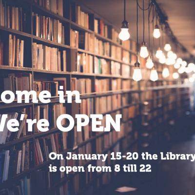 Extended Library hours on January 15-20