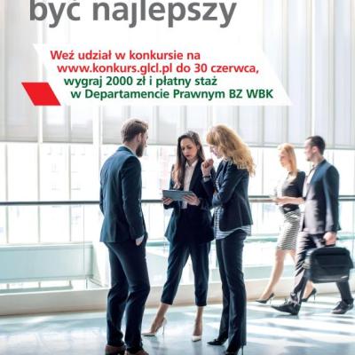 Masz prawo być najlepszy - wygraj 2000 zł i płatny staż w Departamencie Prawnym BZ WBK