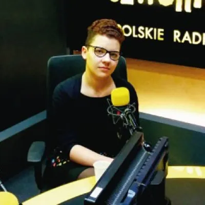 Dr Jan Grzymski i Marta Kołodziejczyk dla IV Programu Polskiego Radia
