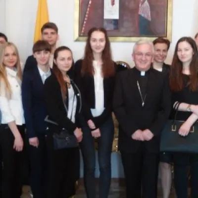 Wizyta naszych studentów w Nuncjaturze Apostolskiej