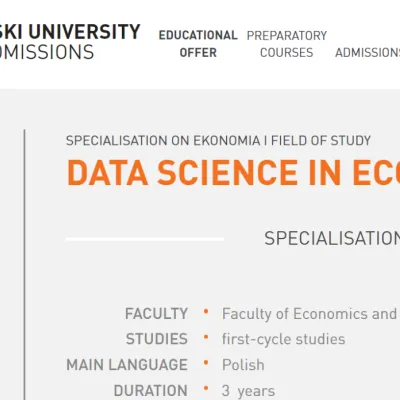 Dane z całego świata w czasie rzeczywistym albo może od razu kariera jako Data Analyst? Baza danych EMIS i kierunek Data Science w Ekonomii