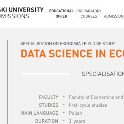 Dane z całego świata w czasie rzeczywistym albo może od razu kariera jako Data Analyst? Baza danych EMIS i kierunek Data Science w Ekonomii
