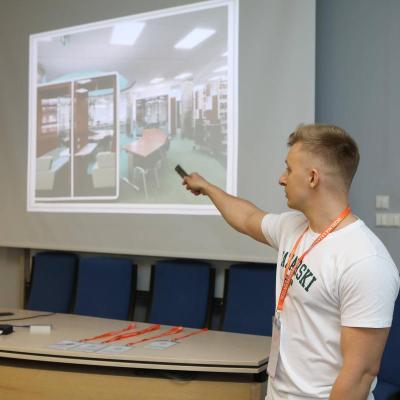 Prezentacja o Bibliotece na Erasmus+ Orientation Day 2022