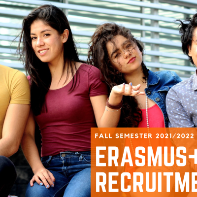 Study abroad under Erasmus+ program! We are starting recruitment for the fall semester 2021/2022