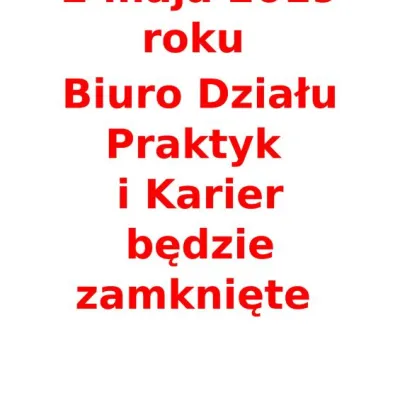 Biuro nieczynne