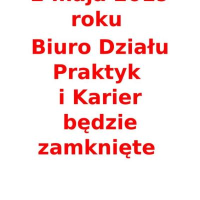 Biuro nieczynne