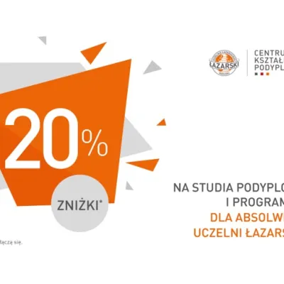 Absolwenci Uczelni Łazarskiego mogą podjąć studia podyplomowe z 20% zniżką