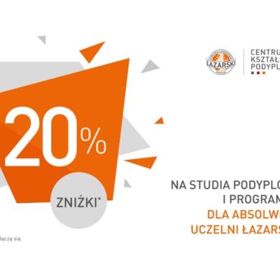 Absolwenci Uczelni Łazarskiego mogą podjąć studia podyplomowe z 20% zniżką