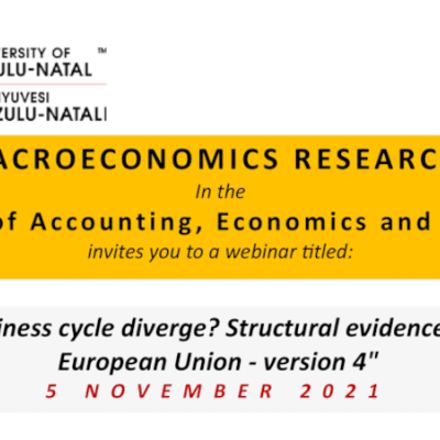 "Why business cycle diverge?..." - Webinar by The Macroeconomics Research Unit