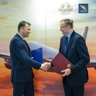 Partnerstwo Uczelni Łazarskiego i Centralnego Portu Komunikacyjnego.