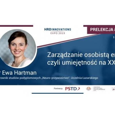 Wystąpienie dr Ewy Hartman podczas HRD Innovations & Expo 2019