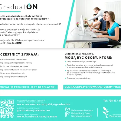 Projekt  "GraduatON", realizowany przez Międzynarodową Funację "Reaxum"
