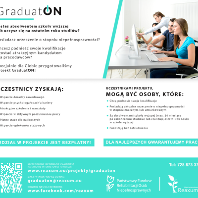 Projekt  "GraduatON", realizowany przez Międzynarodową Funację "Reaxum"