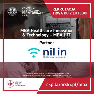 NIL IN partnerem programu MBA Healthcare Innovation & Technology - MBA HIT