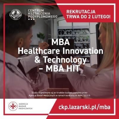 Od 15 stycznia rusza rekrutacja na pierwszy i nieodpłatny program MBA dla branży biomedycznej*