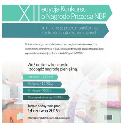 XII edycja Konkursu o Nagrodę Prezesa NBP