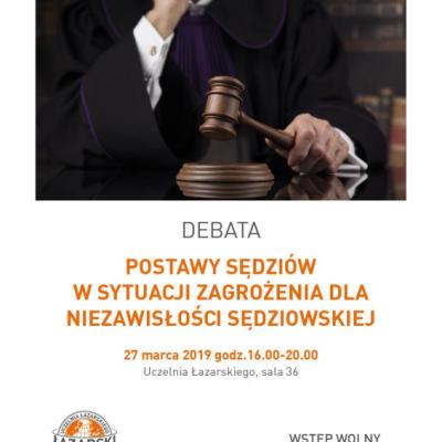 Debata nt. niezawisłości sędziowskiej