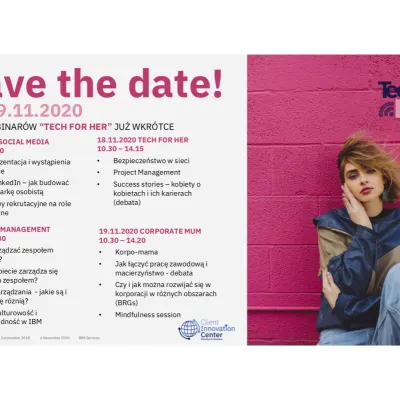 "Tech for Her" - seria webinarów o tym jak być kobietą w IT