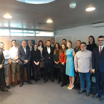 Wizyta studyjna uczestników MBA w lotnictwie w siedzibie PLL LOT