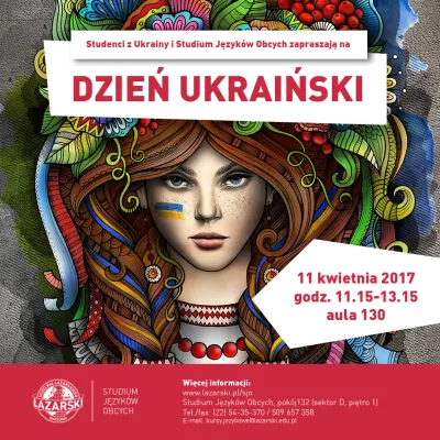 Dzień Ukraiński w Łazarskim - wtorek 11 kwietnia
