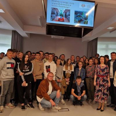 Young logisticians from Mielec visit Lazarski University