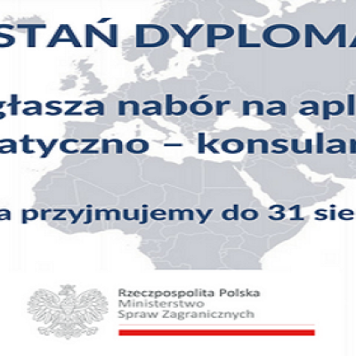 Aplikacja dyplomatyczno - konsularna 2018 w Ministerstwie Spraw Zagranicznych!