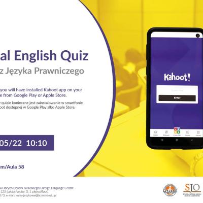 Check your knowledge of legal English!  